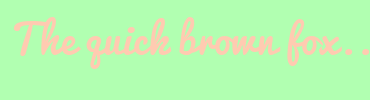 Image with Font Color FFCBB1 and Background Color B1FFB1
